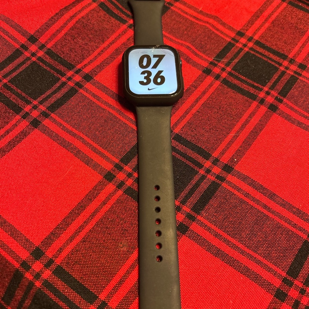 Apple Black Smartwatch with Digital Display